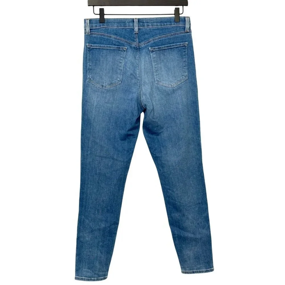J Brand Alana High-Rise Crop Skinny Jeans in Radiate Stretch Med Wash Size 30